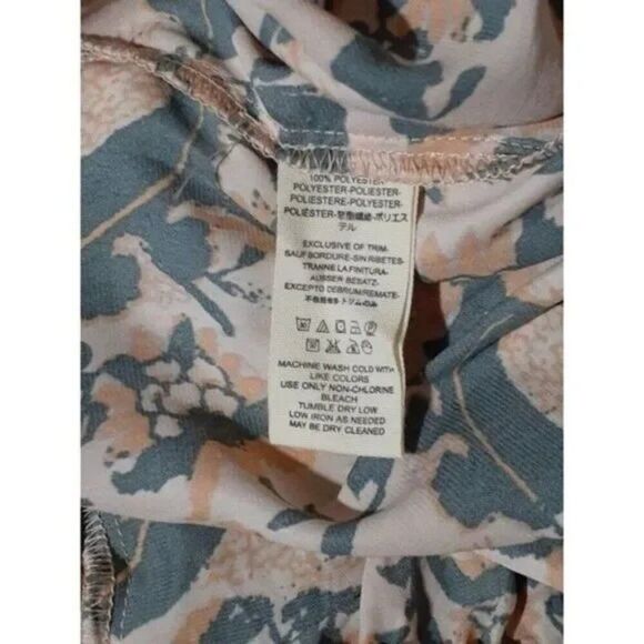 Free People Cruisin' Together Printed Boho V Neck Long Sleeve Cropped Top S - Picture 8 of 10